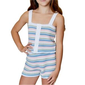 BUTTON CROCHET TANK SET - CANYON COMBO